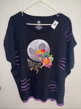 NWT L Disney Hocus Pocus Tee- "Tonight We Fly"